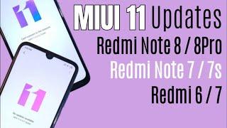 MIUI 11 Android 10 Update for Redmi Note 8 Pro / Note 7 and 7s.