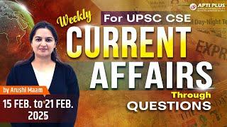 UPSC Weekly MCQ Current Affairs | February Current Affairs 2025 |  Part3 | Kolkata | BBSR #mcqs