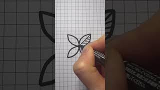 Простые рисунки #3 МиниМандала Рисуем по клеточкам Grid drawing Simple picture #short#мандала