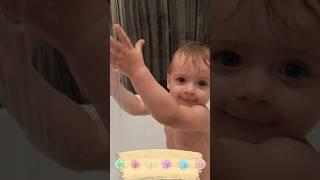 Bath time #shorts #bathtime #baby #adorablebaby #cutebaby