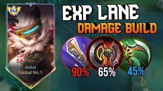 AULUS EXP LANE FULL BUILD AND ROTATION (MUST TRY) NEW GAME PLAY AULUS EXP LANE 2024 - MOBILE LEGENDS