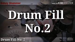 Drum fill No. 2  (Drum Chops tutorial perfect for left handed drummers)