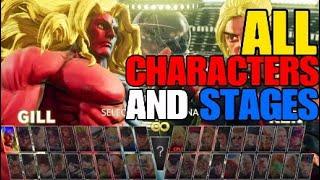 All Characters and Stages - Street Fighter V Champion Edition 2019