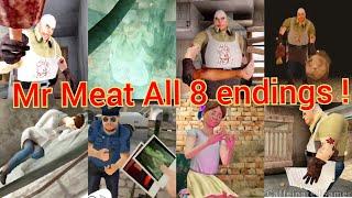 Mr Meat All 8 endings 