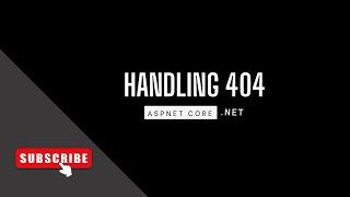 Handling 404 not found in asp net core mvc