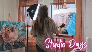 ART VLOG - Spend a day at my studio with me!