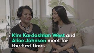 Kim Kardashian West meets Alice Marie Johnson for the first time