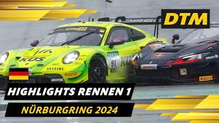 Regenchaos auf dem Nürburgring  | DTM 2024 Highlights | Nürburgring