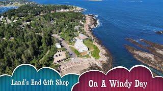 Land's End Gift Shop Bailey's Island in Harpswell Maine Aerial view in Beautiful 4K-(DJI Mini 4 Pro)