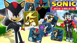 Unlocking EVERY SHADOW SKIN With Shadow The Hedgehog! (Sonic Speed Simulator)