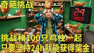 Man challenges to live with 100 hens