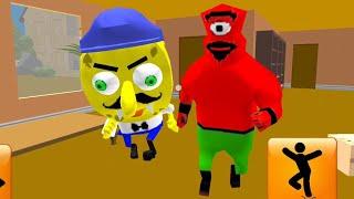 Plankton Gang Secret Sponge's Neighbor Escape 3D - Level 13 - Gameplay #5