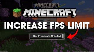 How To Increase FPS Limit in Minecraft (Easy Tutorial)