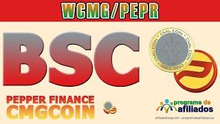 WCMG - CMGCoin en Binance Smart Chain gracias a Pepper Finance. Nuevo colaborador - Proyecto PEPS