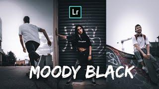 Moody black Lightroom tutorial+ Lightroom Moody black preset |  Lightroom mobile  |Free preset