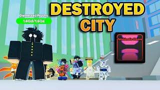 Destroyed City Update- The End? in Anime Warriors Simulator 2