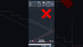 Autocad Tutorial | Staircase Design tricks, tips & hacks #viral #trending #shorts