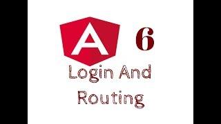 Angular Login and Routing Tutorial