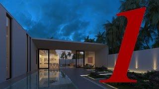 [ Vray for Sketchup ] Making Of Night View Exterior Part 1 Lighting And Material