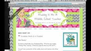 Adding Images to Blogger Sidebar ~ Making It As A Middle School Teacher