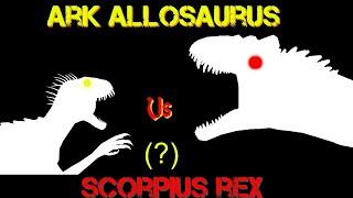 scorpius rex vs allosaurus (ark survival evolved) (?)