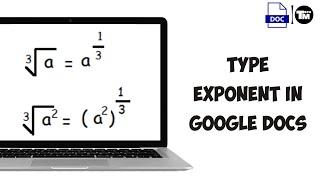 How to Type Exponents in Google Docs