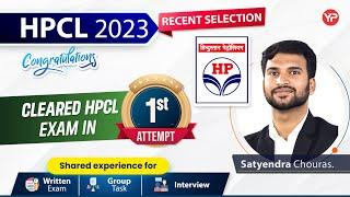 Cleared HPCL exam in 1st attempt | Satyendra Experience sharing HPCL 2023 selection without GATE