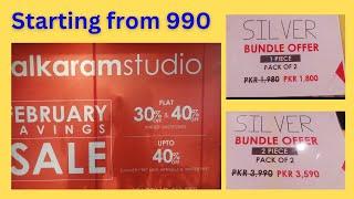 Alkaram studio summer & winter clearance sale 2022 || sale today #alkaram @sundalfragrance