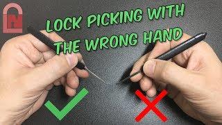 Lock Picking with the Wrong Hand