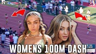 Charly JORDAN smokes SOMMER RAY & JENA FRUMES in Women's 100m Dash