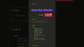 Button Click Animation using CSS