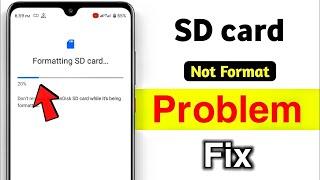 SD Card Format Problem Android | How to Fix SD Card/Memory Card Not Formatting Error