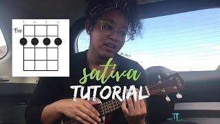 sativa - jhené aiko ft. swae lee (uke tutorial)