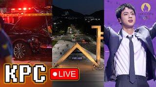 Horrible Car Crash in Seoul / SKY university students / BTS Jin Paris Olympics | KPC LIVE