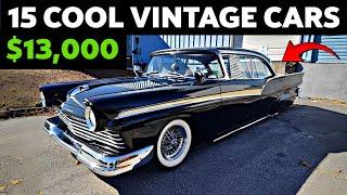 Prices Dropping Again: 15 Vintage Cars For Sale Under $20,000