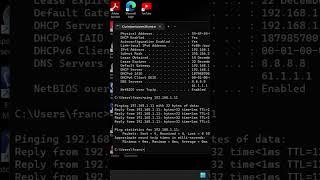 Ping test( IP Address) using Command prompt in Tamil #shorts | Computer 360 (FRANCIS.A)