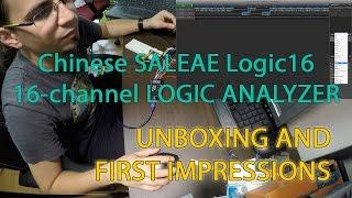 Chinese Saleae Logic16 16-channel Logic Analyzer - Unboxing and First Impressions