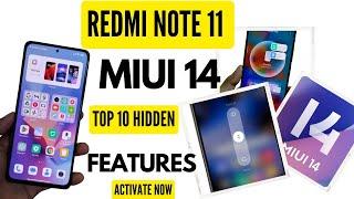 Redmi Note 11 MIUI 14 Top 10 Hidden Features, Activate Now, Redmi Note 11 MIUI 14 India New Features