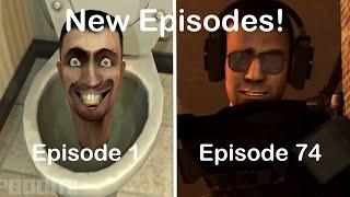 skibidi toilet 1 - 74 (1st Clip) (all episodes) (Episode 75?)