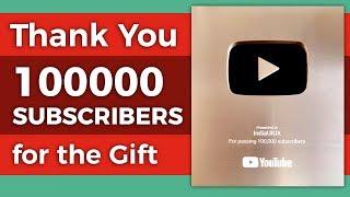 IndiaUIUX 100000 Subscriber - Youtube Silver Play button