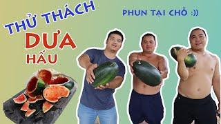 Thử thách ăn hết quả dưa hấu 4kg và cái kết...| 3 Anh Béo