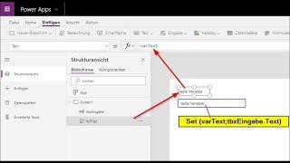 PowerApps: Variablen erstellen und zuweisen