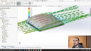 SolidWorks Flow Simulation of the wing profile