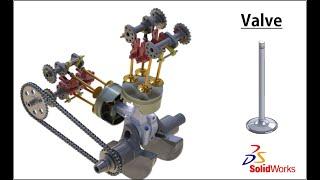 Valve Design  |  Modeling a Motorcycle Engine with SOLIDWORKS | SolidWorks Tutorials