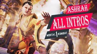 MORTAL KOMBAT 1 - ASHRAH ALL INTROS DIALOGUES (PS5)️4K ᵁᴴᴰ 60ᶠᵖˢ