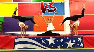 Ultimate Gymastics Challenge Ft Rebecca Zamolo (Aussies Vs American)