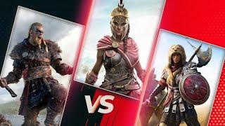 Assassin's Creed Valhalla vs Odyssey vs Origins Comparison - Direct Comparison! Which is the best?