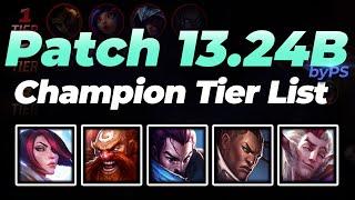 Champion Tier List for Patch 13.24B by PS