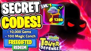 SpongeBob Tower Defense ALL CODES!