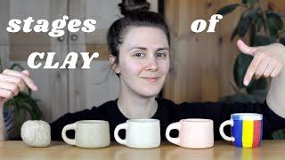 Understand the 6 stages of CLAY!  // Pottery for Beginners